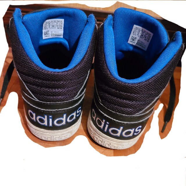 adidas(アディダス)のadidas◎ハイカットスニーカー◎21cm◎男女兼用 キッズ/ベビー/マタニティのキッズ靴/シューズ(15cm~)(スニーカー)の商品写真