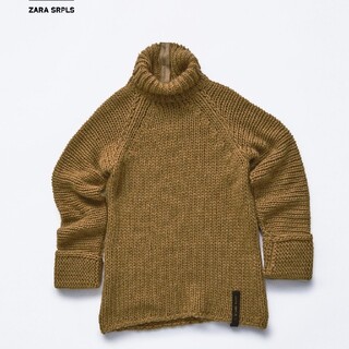 ザラ(ZARA)のZARA SRPLS ブラウン ニット M セーター ザラ ざっくりニット (ニット/セーター)