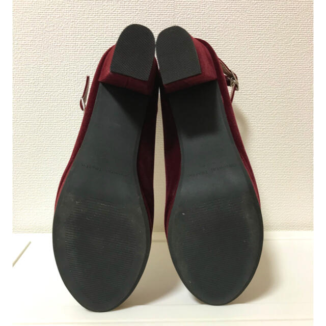 【未使用】秋冬　ボルドー　ストラップパンプス　オリエンタルトラフィック レディースの靴/シューズ(ハイヒール/パンプス)の商品写真