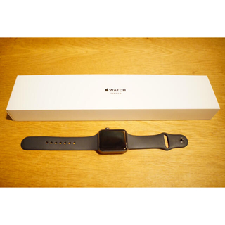 アップルウォッチ(Apple Watch)のApple Watch series3 42mm スペースグレイ GPS(腕時計(デジタル))