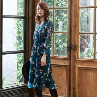 極美品 定価48600 アナイ ぼかし花柄 ワンピース size36 | www.osimed.com