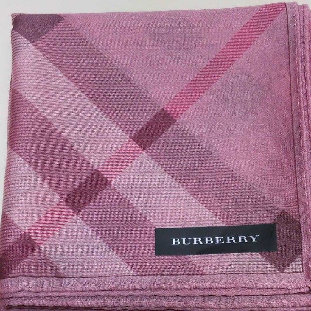 BURBERRY(バーバリー)の1 バーバリー ハンカチ ピンク チェック レディースのファッション小物(ハンカチ)の商品写真