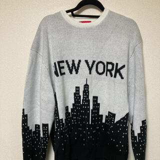 シュプリーム(Supreme)のNew York Sweater 20ss ホワイト シュプリーム  セーター(ニット/セーター)
