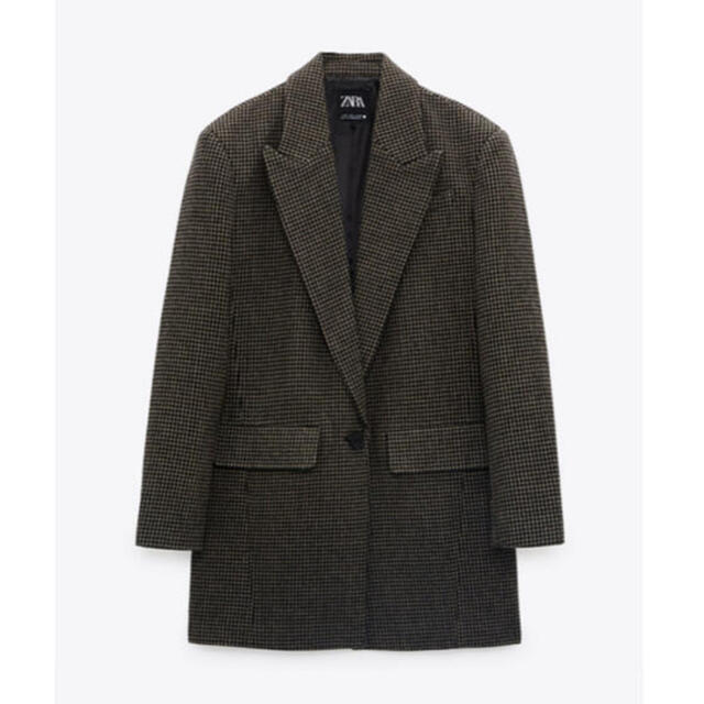国際ブランド ZARA 千鳥格子ジャケット ブレザー コート