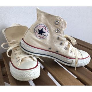 コンバース(CONVERSE)の☆コンバース☆ オフホワイト ハイカット スニーカー(スニーカー)