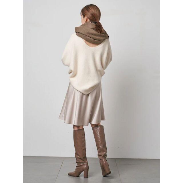 SNIDEL - ラス１　バックオープンニット　アイボリー SNIDEL - ラス1 バックオープンニット アイボリーの通販 by ち