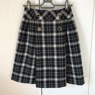 パターンフィオナ(PATTERN fiona)のPATTERN fionaチェック柄スカート Sサイズ(ひざ丈スカート)