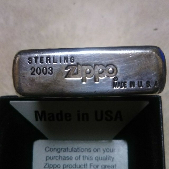 zippo 純銀 スターリングシルバー 2003年