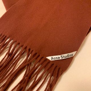 アクネ(ACNE)の最終値下げ！acne studios マフラー　ブラウンレッド(マフラー/ショール)