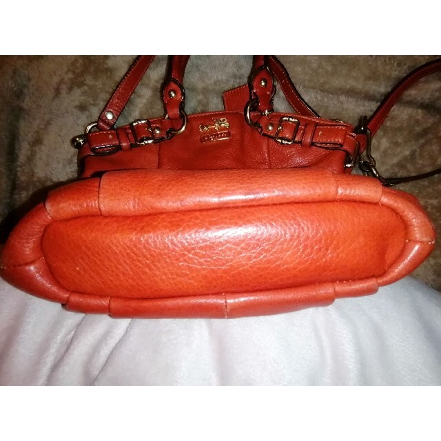 COACH 2WAYバック 革 オレンジ系