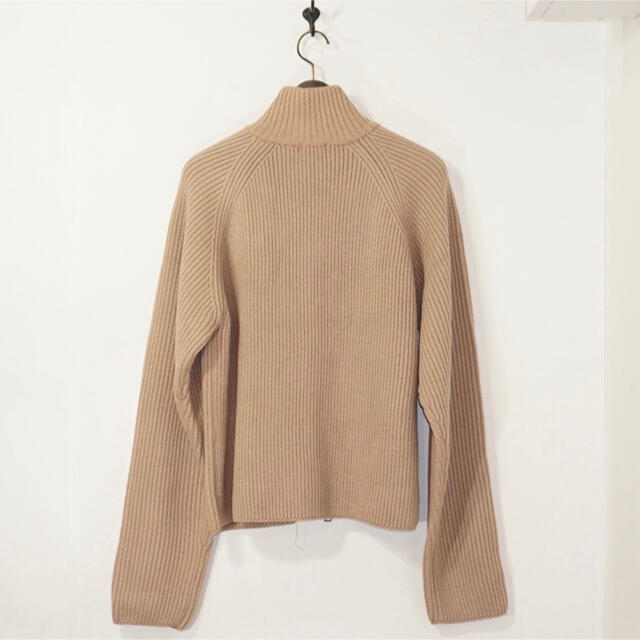 URU 19FUK04 / ZIP UP KNIT タグ付未使用品(camel)