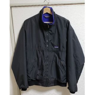 パタゴニア(patagonia)のパタゴニア シェルドシンチラ ジャケット USA製 88年 三角タグ ブラック(ナイロンジャケット)