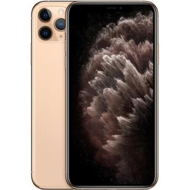 iPhone11ProMaxゴールド512GB SIMフリーガラスコーディング済