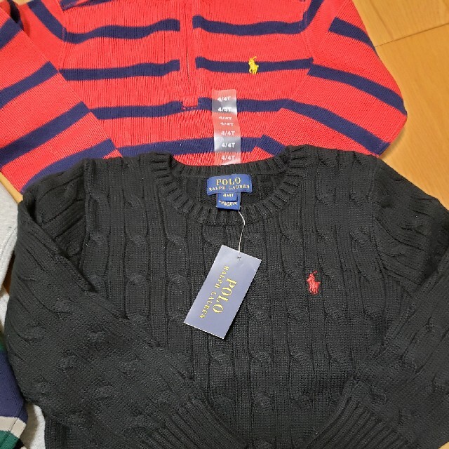 POLO RALPH LAUREN(ポロラルフローレン)の新品　ラルフローレン　セーター　パーカー　まとめ売り　福袋　110  4T キッズ/ベビー/マタニティのキッズ服男の子用(90cm~)(Tシャツ/カットソー)の商品写真