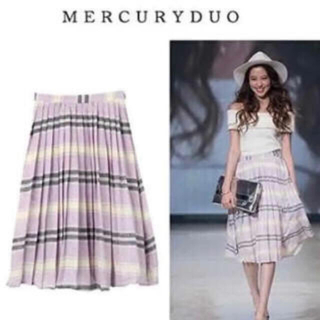 マーキュリーデュオ(MERCURYDUO)の【新品】Mercuryduoスカート(ひざ丈スカート)