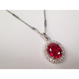 ルビーネックレス　５ct(ネックレス)