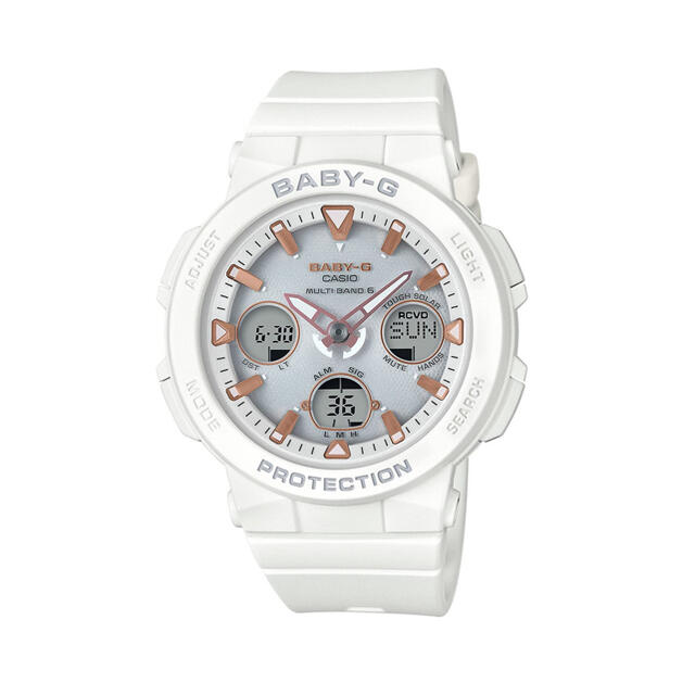 Baby-G(ベビージー)の[新品] カシオ 腕時計 BABY-G 電波ソーラー  レディース ホワイト レディースのファッション小物(腕時計)の商品写真