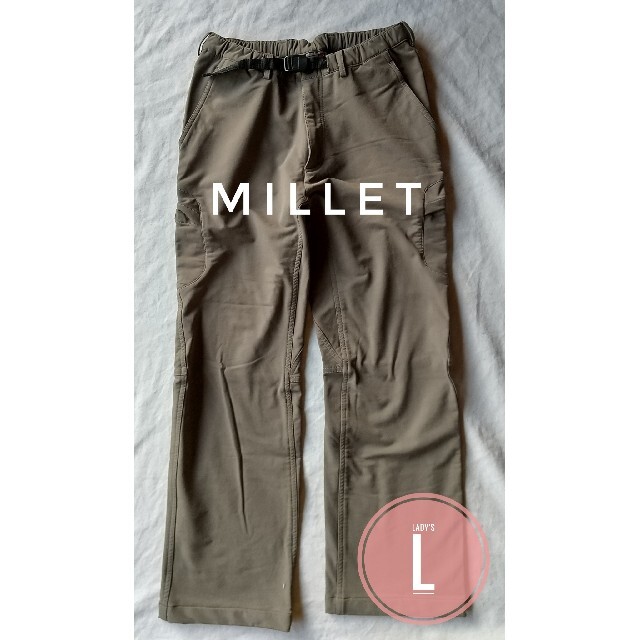 MILLET(ミレー)のMILLET ミレー　モントローザストレッチカーゴパンツ カーキ　L レディースのパンツ(その他)の商品写真