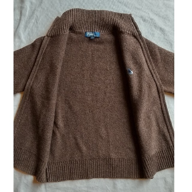 Ralph Lauren(ラルフローレン)のラルフローレン　ニット　ジップアップ　140　美品 キッズ/ベビー/マタニティのキッズ服男の子用(90cm~)(ニット)の商品写真