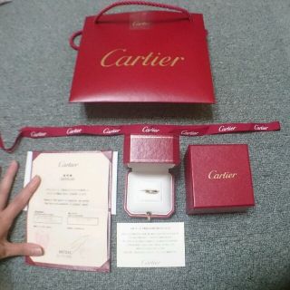 カルティエ(Cartier)の【正規品】一粒ダイヤリング(リング(指輪))