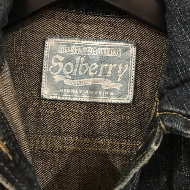 Solberry(ソルベリー)の値下げ！　新品タグ付き　Solberry Gジャン　デニムジャケット レディースのジャケット/アウター(Gジャン/デニムジャケット)の商品写真