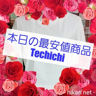 テチチ(Techichi)のTechichi  シャンブレー襟ぐりビジュー(カットソー(長袖/七分))