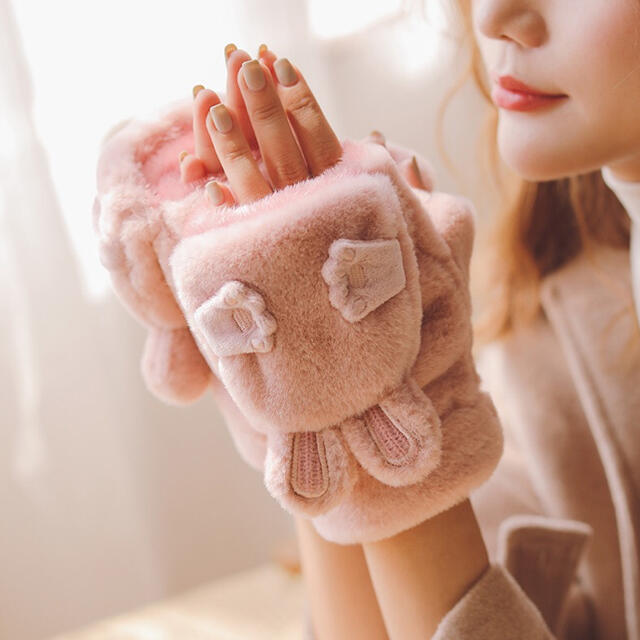 可愛いピンクの手袋❗️ - 手袋