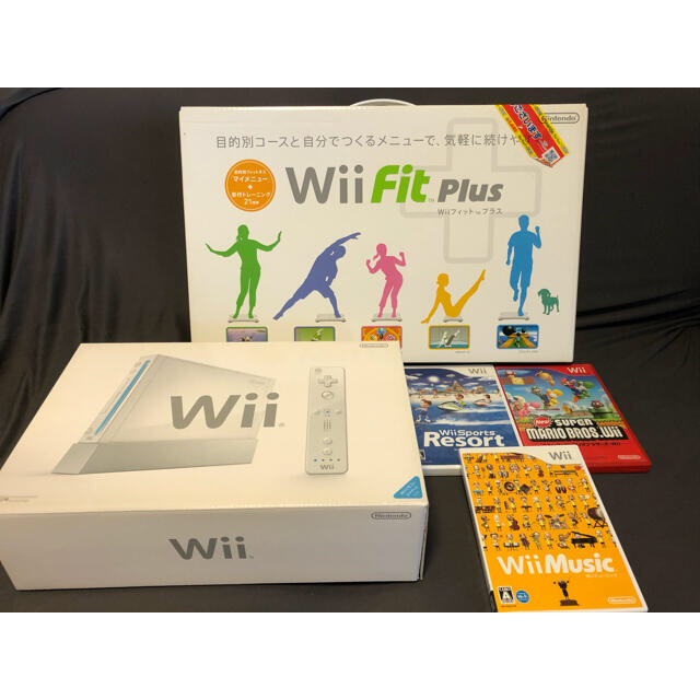 wii 本体 wii fit plus ソフト3本