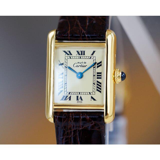 Cartier(カルティエ)の美品 カルティエ マスト タンク アイボリー SM Cartier レディースのファッション小物(腕時計)の商品写真