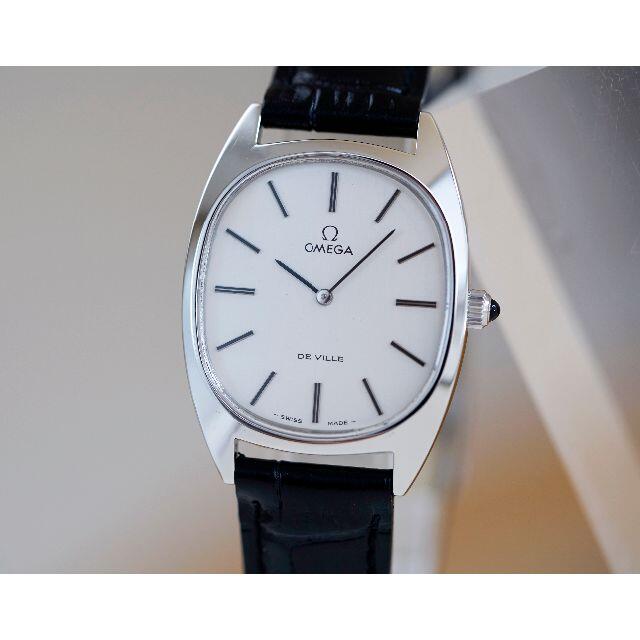 うのにもお得な オメガ 美品 デビル Omega メンズ シルバー オーバル 腕時計(アナログ)