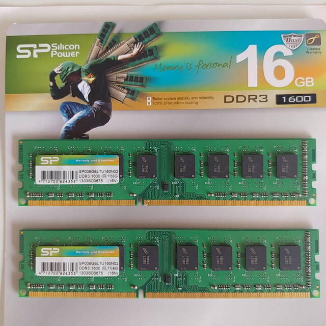 DDR3 1600 8GBx2 計16GB メモリー 1