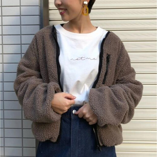 tip top(ティップトップ)の【美品】tiptop リバーシブルボアブルゾン レディースのジャケット/アウター(ブルゾン)の商品写真