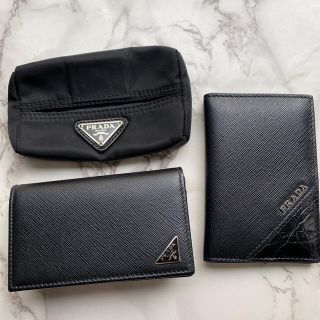 プラダ(PRADA)のプラダ　名刺入れ　カードケース　ティッシュケース(名刺入れ/定期入れ)