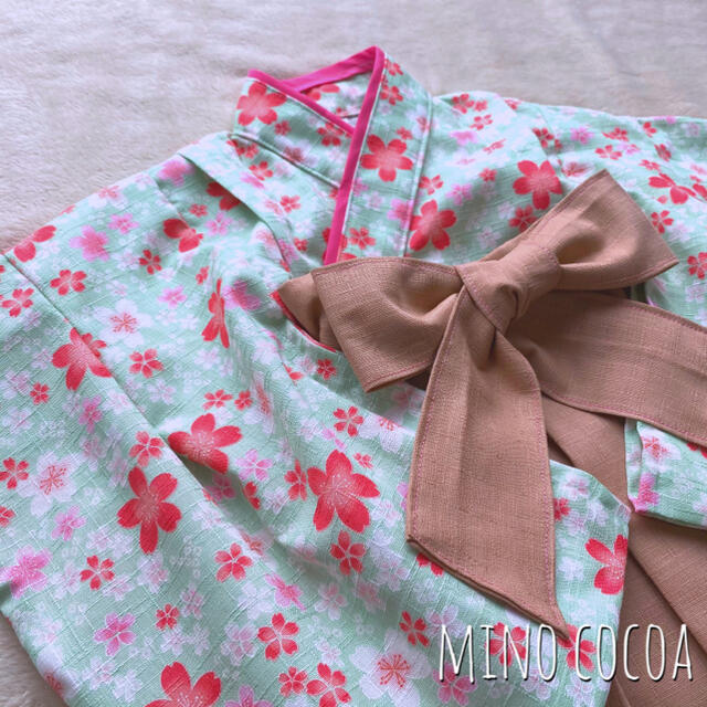 handmade baby HAKAMA 70-80cm キッズ/ベビー/マタニティのベビー服(~85cm)(和服/着物)の商品写真