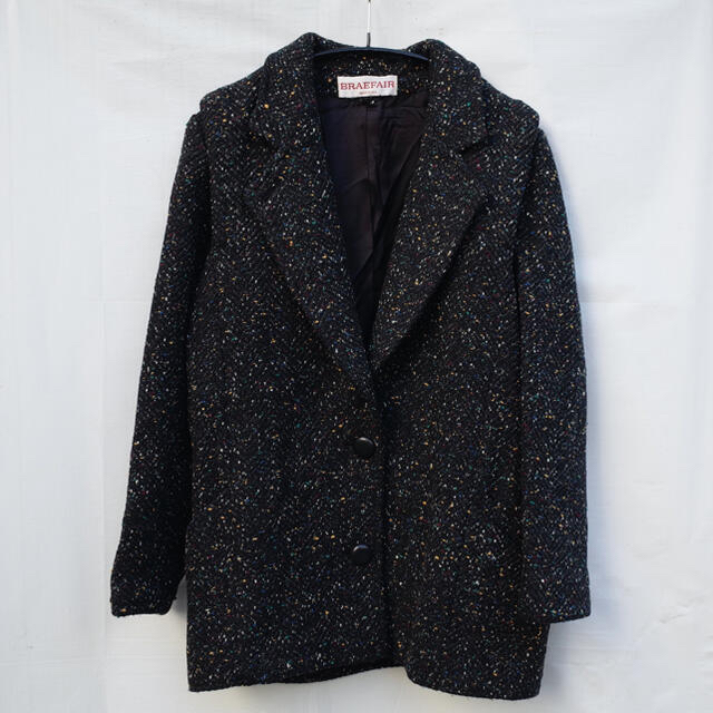 【SALE】80's Multicolor-nep tweed jacket