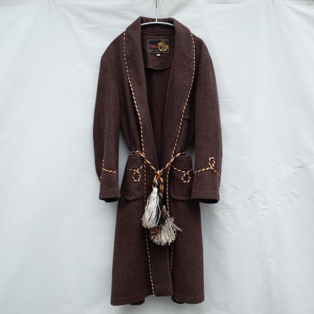 日本最大級 Grimoire - Vintage Wool smoking gown with belt ガウンコート