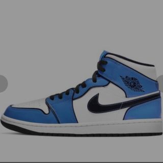 ナイキ(NIKE)のNIKE AIR JORDAN 1 MID SE SIGNAL BLUE 29(スニーカー)