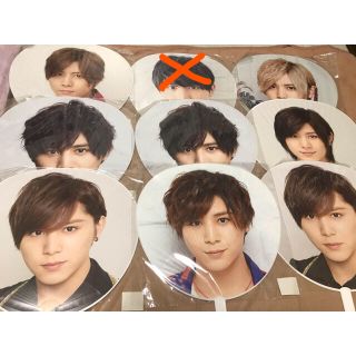 ヘイセイジャンプ(Hey! Say! JUMP)の山田涼介　うちわ　銀テープ2つ付き(アイドルグッズ)