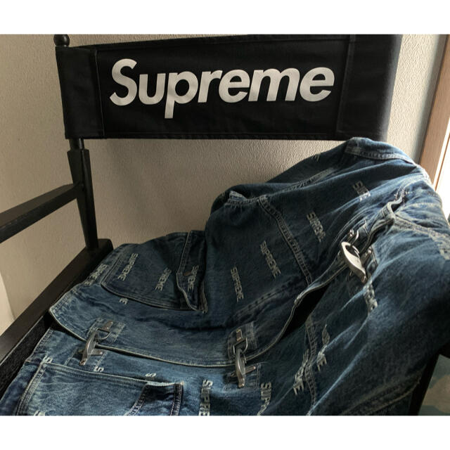 supreme Logo Denim Turnout Jacket