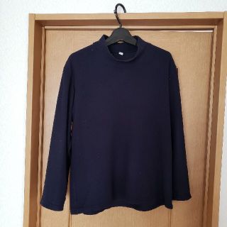 ユニクロ(UNIQLO)のユニクロ ヒートテックフリース ネイビー・紺 サイズ・L(Tシャツ/カットソー(七分/長袖))