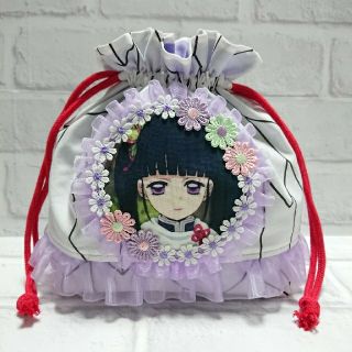 2月28日まで！ハンドメイド お弁当袋 栗花落カナヲ 鬼滅の刃(外出用品)