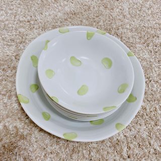 タチキチ(たち吉)のたち吉　そら豆深皿セット(食器)