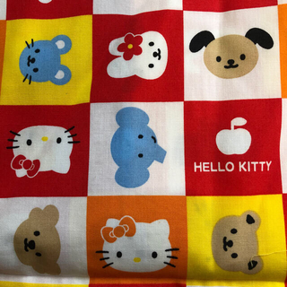 Hello kitty  キティちゃん　生地(生地/糸)