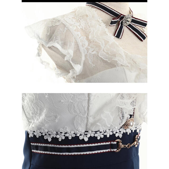 ローブドフルール　ミニドレス　xs  キャバ レディースのフォーマル/ドレス(ナイトドレス)の商品写真
