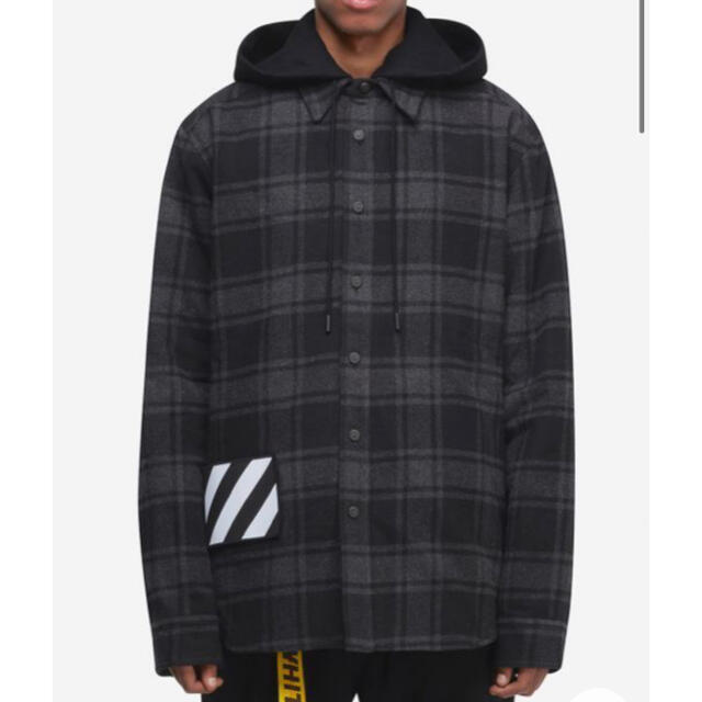 OFF-WHITE(オフホワイト)の【OFF WHITE】PADDED HOODIE SHIRT 限定価格 メンズのトップス(シャツ)の商品写真