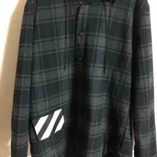 オフホワイト(OFF-WHITE)の【OFF WHITE】PADDED HOODIE SHIRT 限定価格(シャツ)