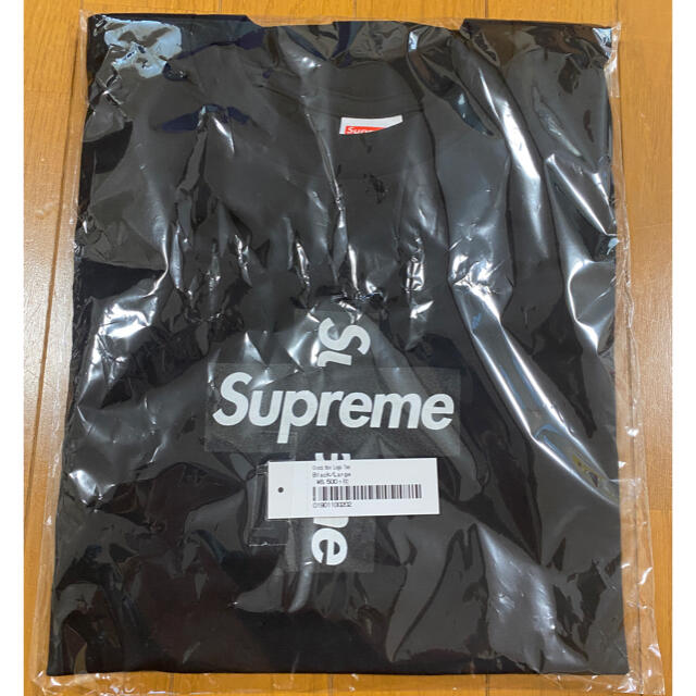 Supreme Cross Box Logo Tee Black Lサイズ