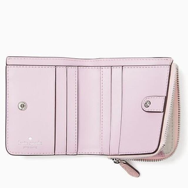 kate spade new york(ケイトスペードニューヨーク)の新品タグ付 ケイトスペードきらきらグリッター 折財布 ピンク レディースのファッション小物(財布)の商品写真