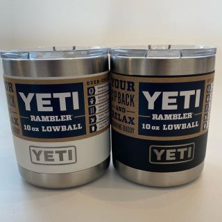 スノーピーク(Snow Peak)の【新品】YETI イエティ ランブラー ローボール 10オンス 黒＆白セット(その他)