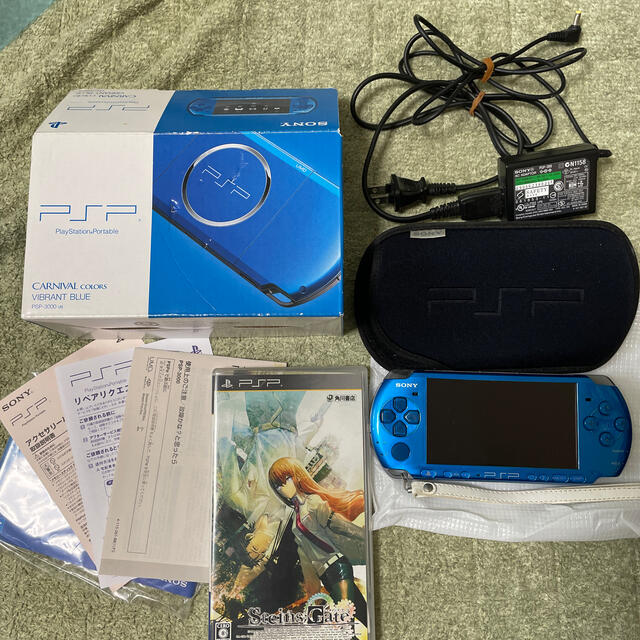 PSP-3000 VB本体とシュタインズ・ゲートソフトのセット